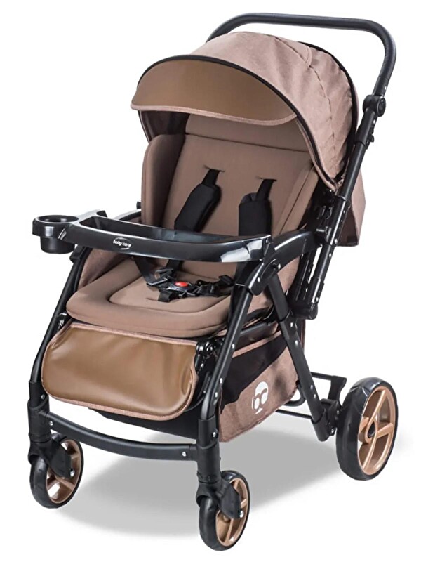 Babycare Combo Maxi Pro Çift Yönlü Bebek Arabası - Kahve