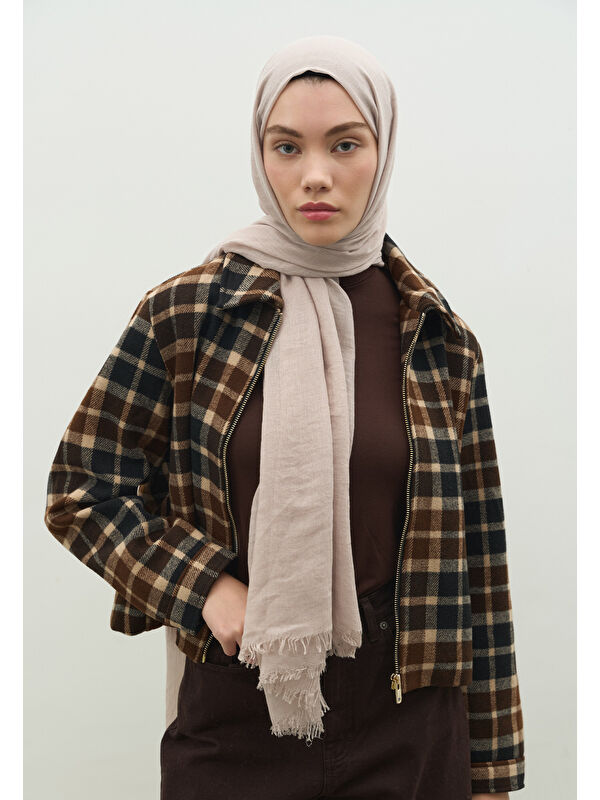 Fresh Scarfs Kaşmir Dokulu Şal Bej