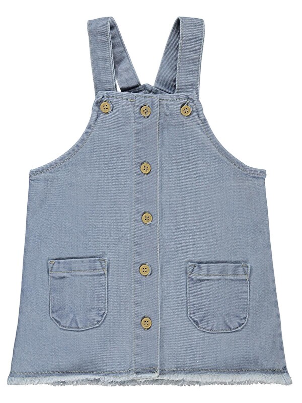 Civil Baby Cepli Denim 6-18 Ay Salopet - Mavi
