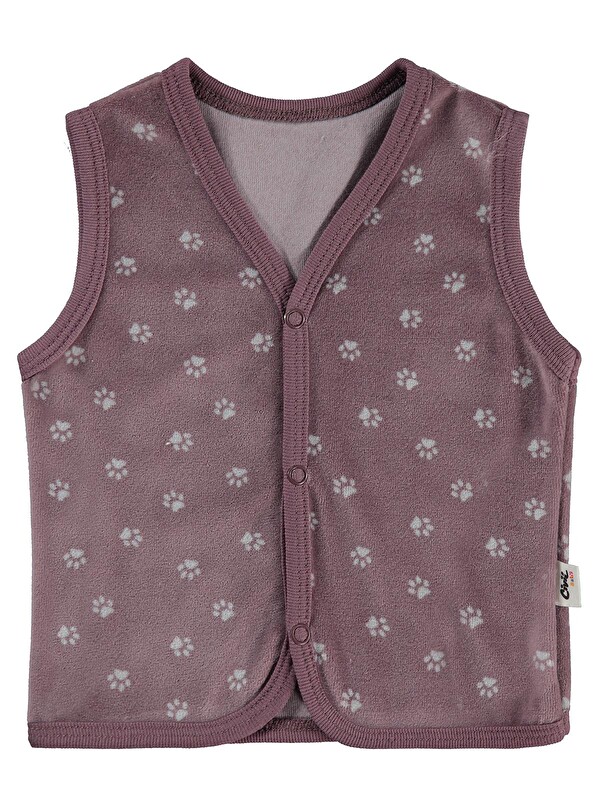 Civil Baby Mini Pati 6-18 Ay Yelek - Kahve 9-12 Ay