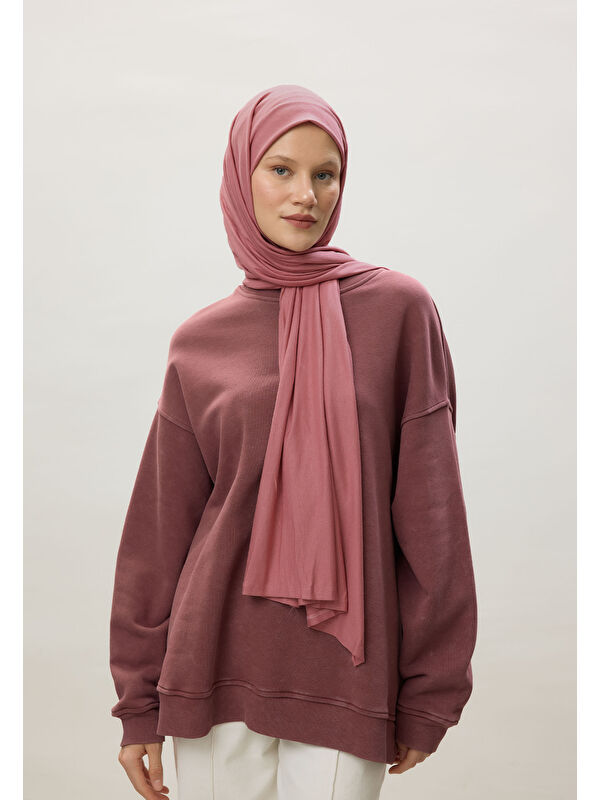 Fresh Scarfs Penye Şal Gül Yaprağı