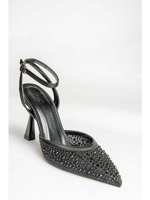 U6763352 Siyah Kadın Topuklu Ayakkabı - Görsel 3