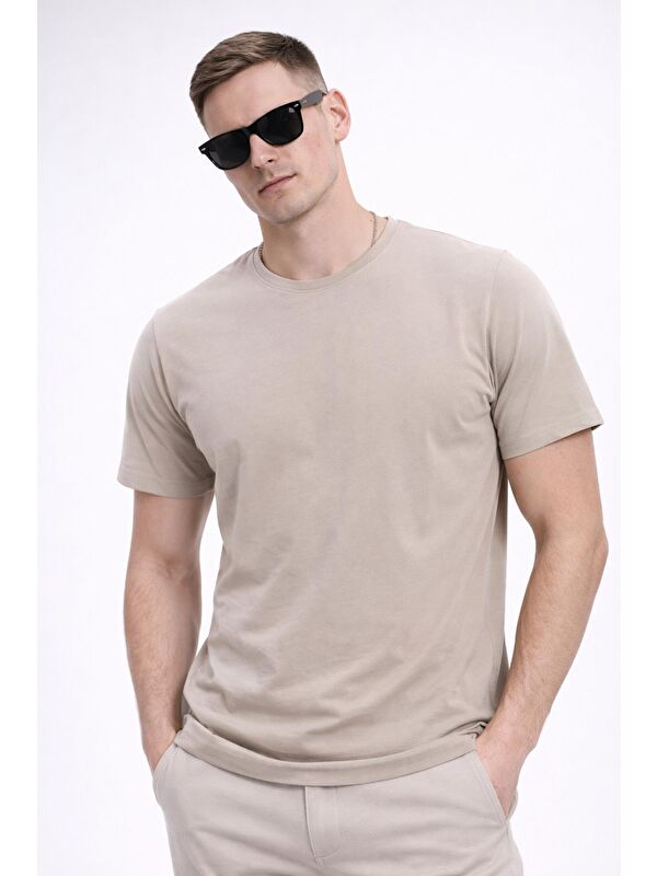 Freemen Erkek/Unisex Bisiklet Yaka Basic Tişört %100 Pamuk - 371