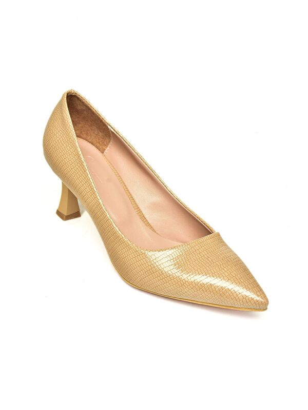 U6760300 Ten Kadın Topuklu Ayakkabı - Görsel 3