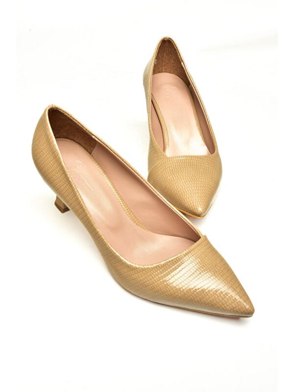 U6760300 Ten Kadın Topuklu Ayakkabı - Görsel 4