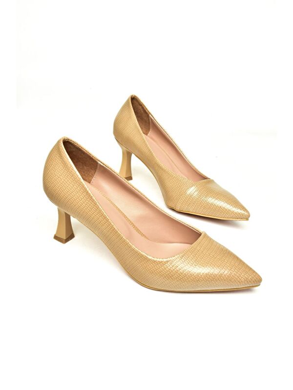 U6760300 Ten Kadın Topuklu Ayakkabı - Görsel 5