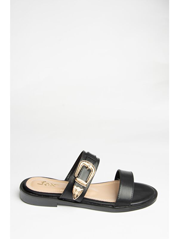 U2500665 Siyah Kadın Terlik - Görsel 2