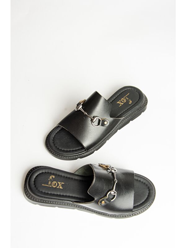 U2910993 Siyah Kadın Terlik - Görsel 3