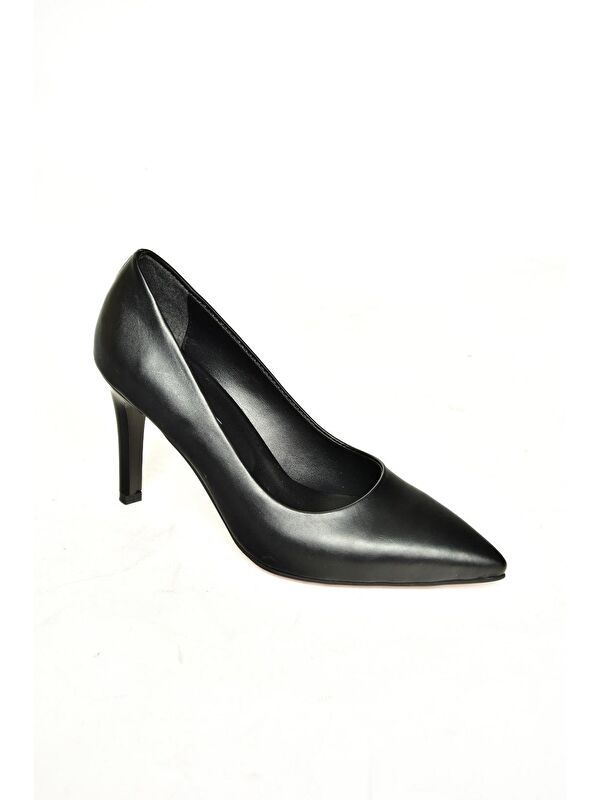 U6760820 Siyah Kadın Topuklu Ayakkabı - Görsel 3