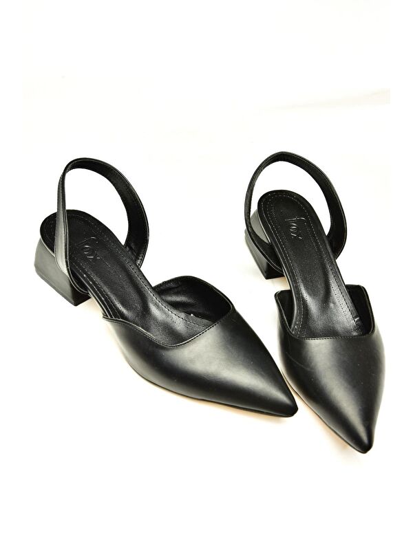 U9980111 Siyah Kadın Topuklu Ayakkabı - Görsel 4