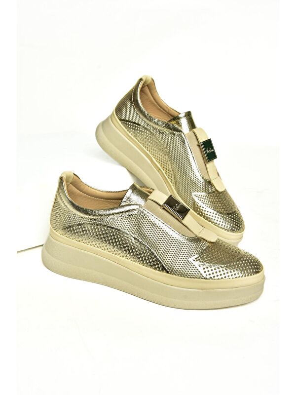 U5551306 Altın Kadın Ayakkabı - Görsel 4