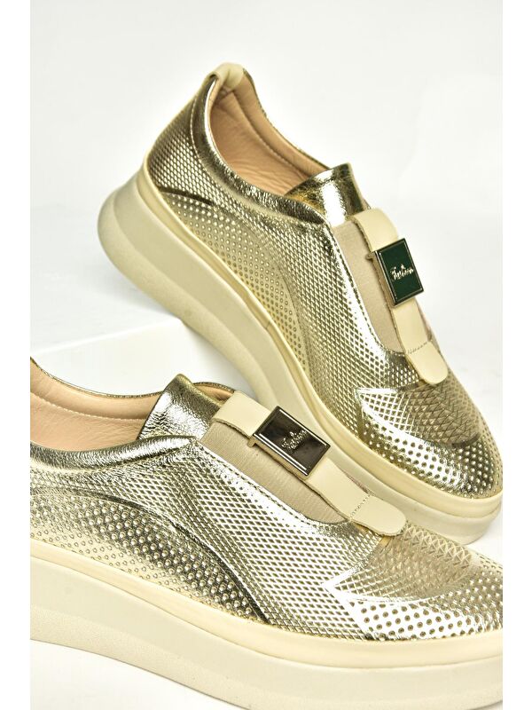 U5551306 Altın Kadın Ayakkabı - Görsel 5