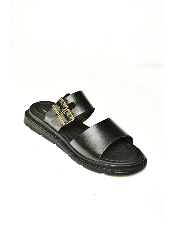 U2910995 Siyah Kadın Terlik - Görsel 3