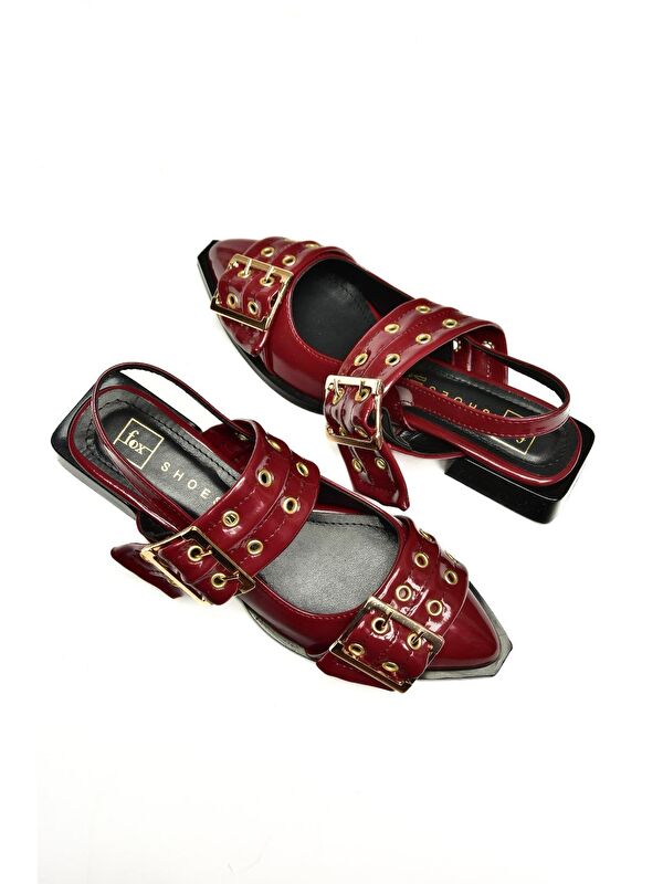 U5186001 Bordo Kadın Ayakkabı - Görsel 4