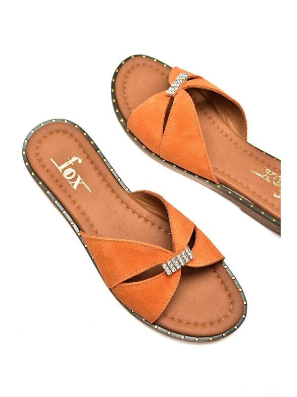 U2912900 Turuncu Kadın Terlik - Görsel 4