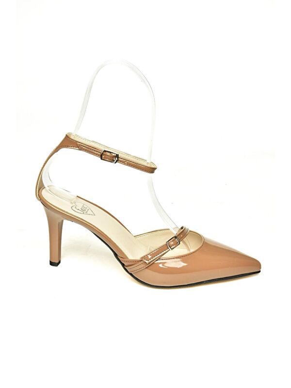 U6540741 Karamel Kadın Topuklu Ayakkabı - Görsel 2