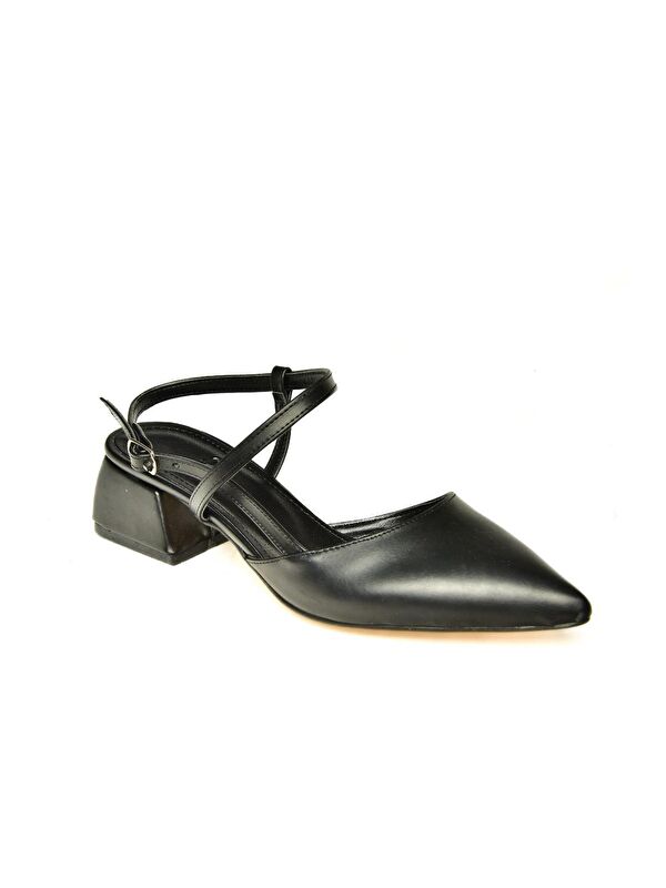 U9982321 Siyah Kadın Topuklu Ayakkabı - Görsel 3