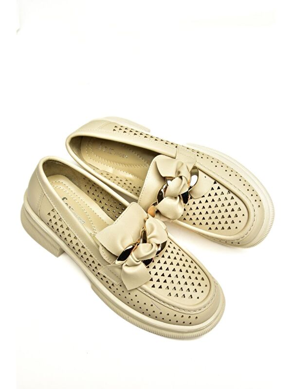 U7041375 Bej Kadın Ayakkabı - Görsel 4