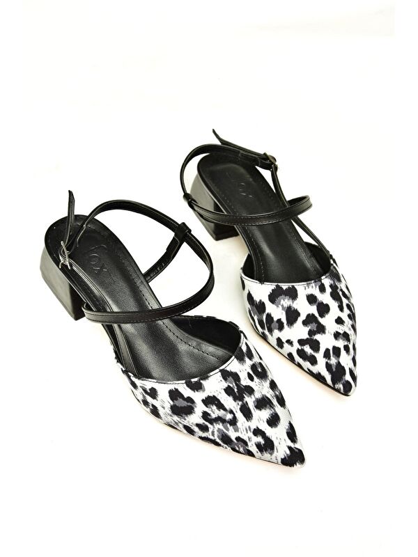 U9982321 Siyah Kadın Topuklu Ayakkabı - Görsel 4