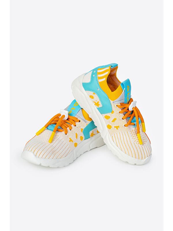 Yuvarlak Burunlu Bağcıklı Kız Çocuk Spor Ayakkabı - Görsel 3