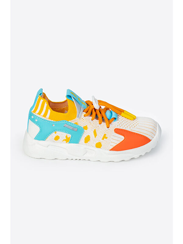 Yuvarlak Burunlu Bağcıklı Kız Çocuk Spor Ayakkabı - Görsel 4