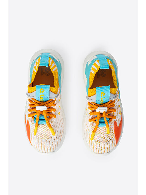 Yuvarlak Burunlu Bağcıklı Kız Çocuk Spor Ayakkabı - Görsel 7