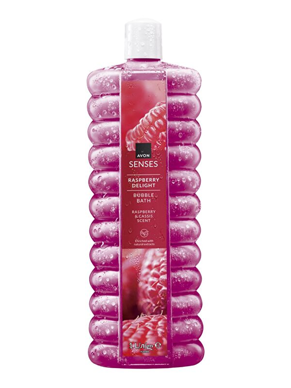 AVON Senses Raspberry Delight Ahududu ve Frenk Üzümü Kokulu Banyo Köpüğü 1 Lt.