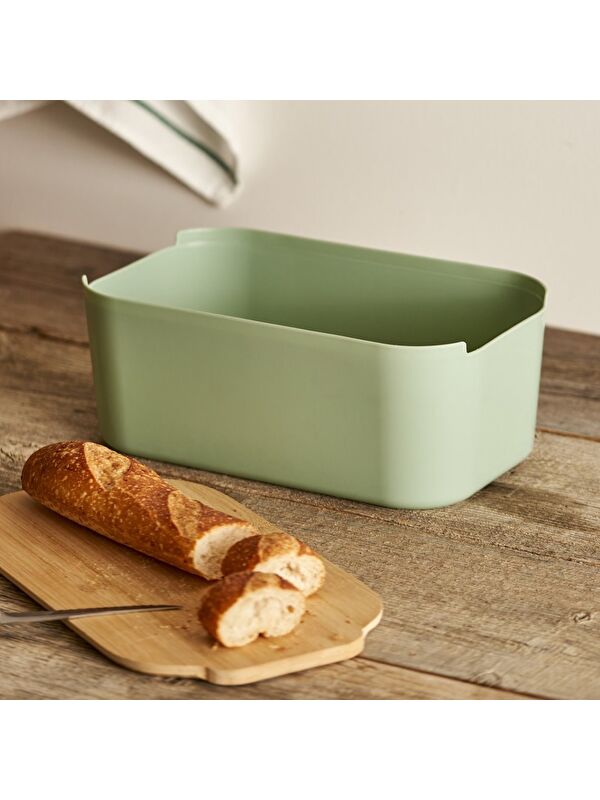 Bella Maison Breed 2in1 Kesme Tahtalı Ekmek Kutusu Yeşil