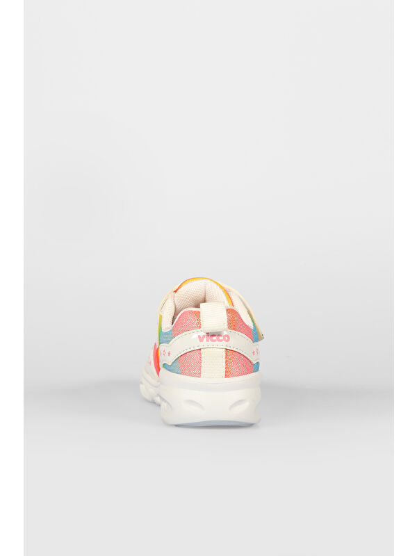 Kita Işıklı Kız Okul Öncesi Beyaz Spor Ayakkabı - Görsel 6