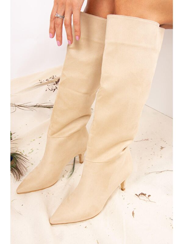 J749205302 Ten Kadın Çizme - Görsel 4