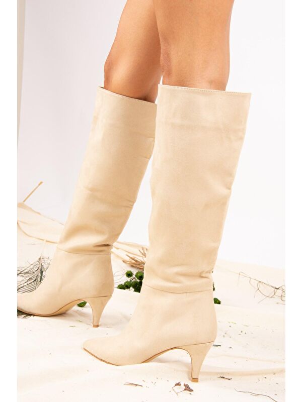 J749205302 Ten Kadın Çizme - Görsel 5