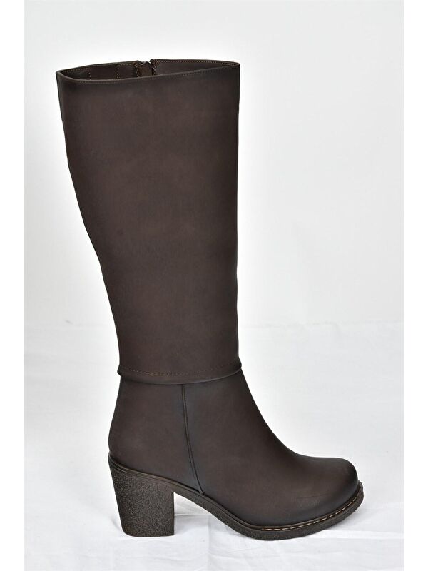 C674250309 Kahverengi Kadın Çizme - Görsel 6