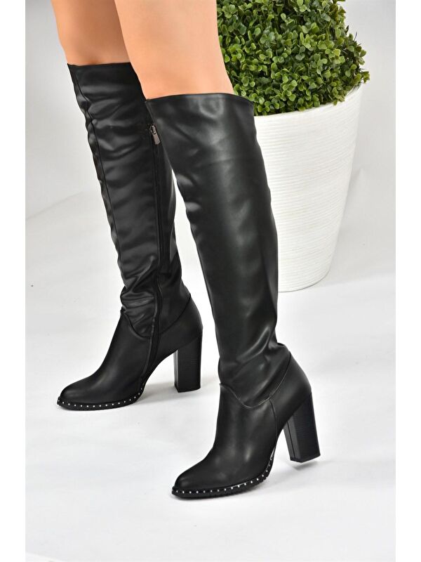 L6546180 Siyah Kadın Çizme - Görsel 5