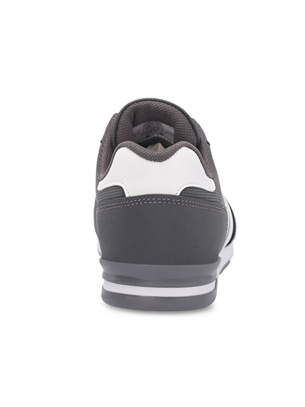 Erkek Sneaker Ayakkabı Koyu Gri / Beyaz - Görsel 7