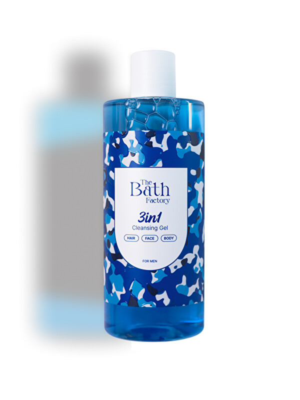 The Bath Factory 3 in 1 Erkeklere Özel Saç Yüz Vücut Temizleme Jeli 400 ml