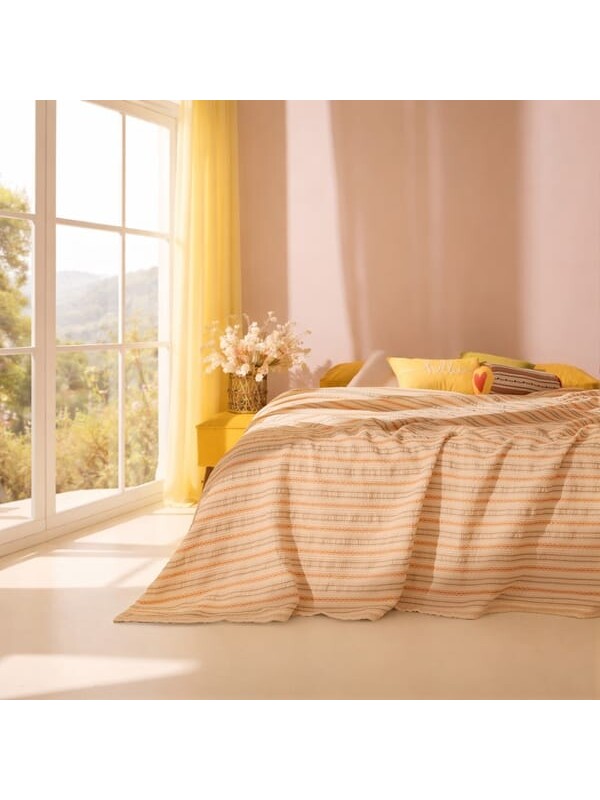 Evidea Soft Avena Çift Kişilik Yatak Örtüsü - Renkli - 220x230 cm