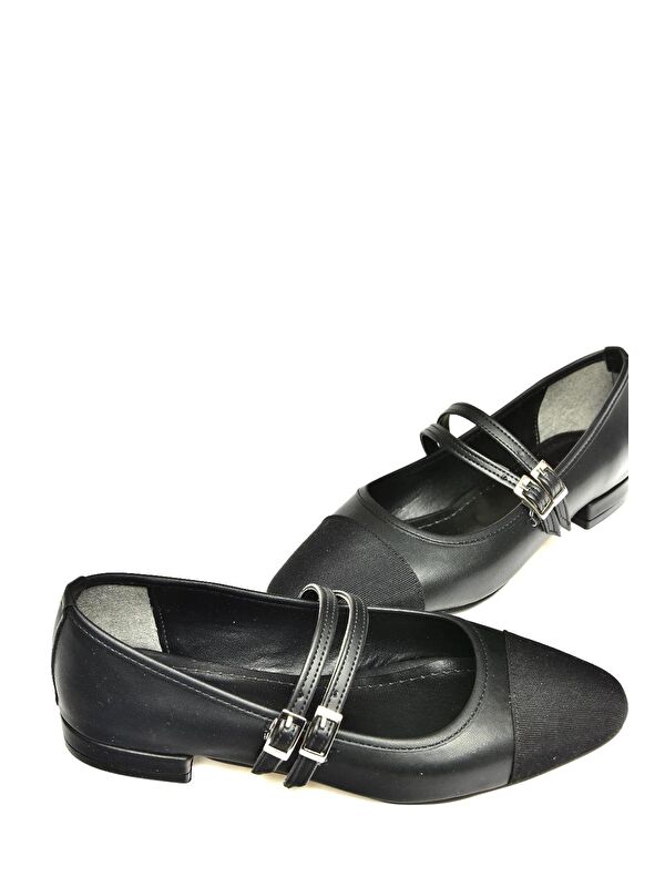 Fox Shoes Siyah Fox Shoes Babet U7255121 Kadın