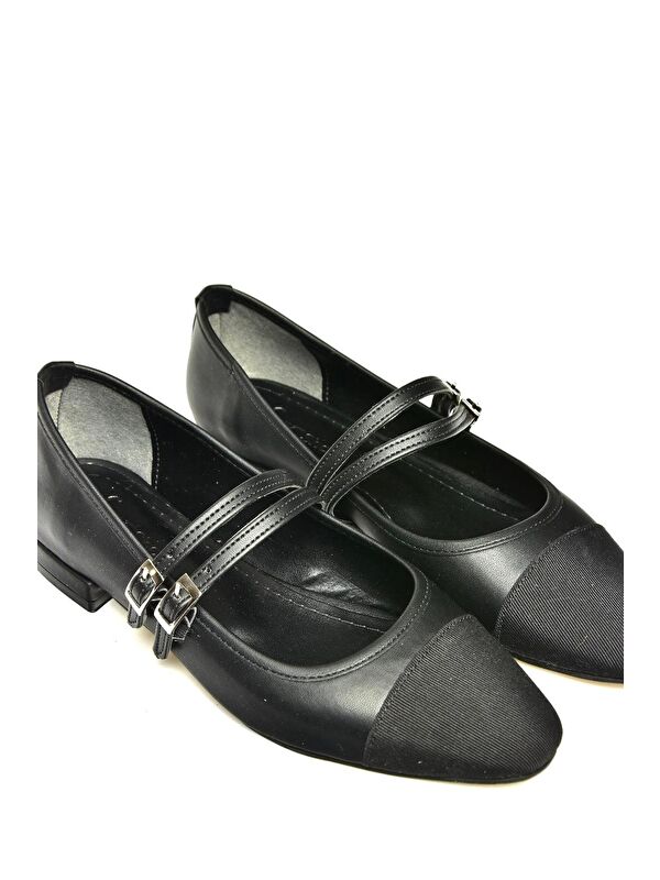 Fox Shoes Siyah Fox Shoes Babet U7255121 Kadın