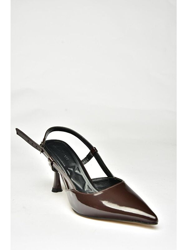 U4804411 Kahverengi Kadın Topuklu Ayakkabı - Görsel 3