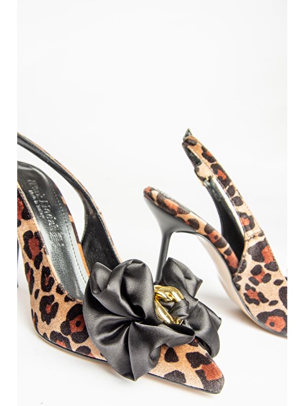 U8200917 Taba Kadın Topuklu Ayakkabı - Görsel 3