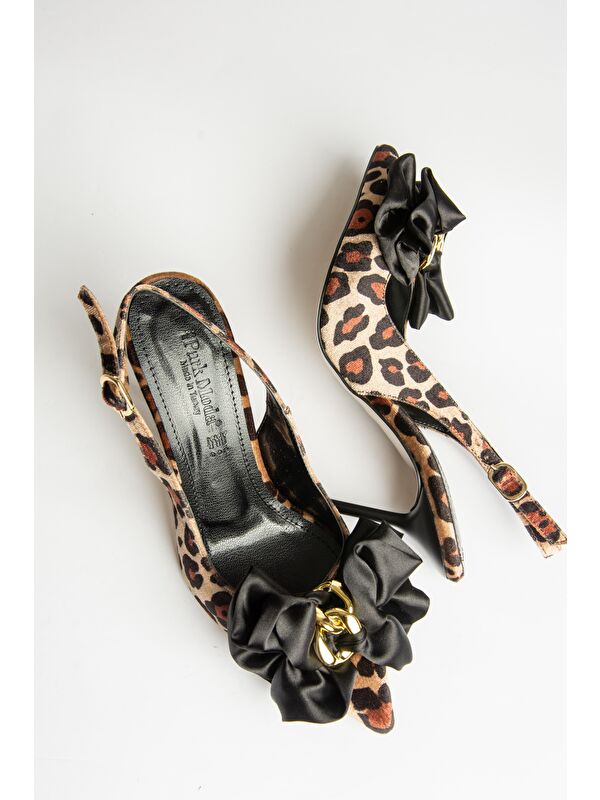 U8200917 Taba Kadın Topuklu Ayakkabı - Görsel 4