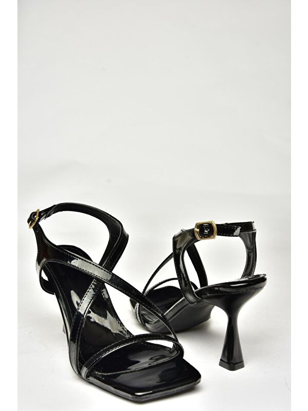 U5187175 Siyah Kadın Topuklu Ayakkabı - Görsel 4