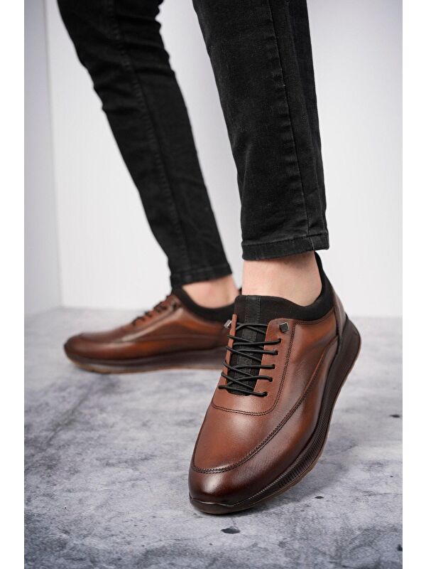 Fire Erkek Günlük Klasik Hakiki Deri Casual Rahat Ortopedik Ayakkabı - Görsel 3