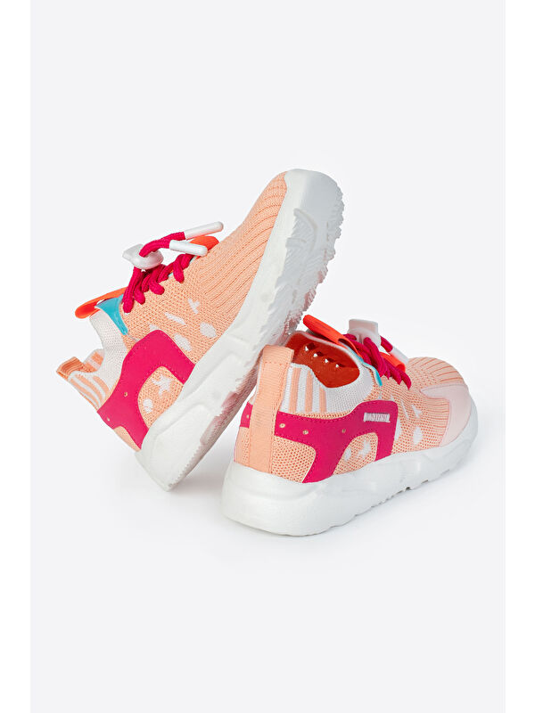 Yuvarlak Burunlu Bağcıklı Kız Çocuk Spor Ayakkabı - Görsel 5