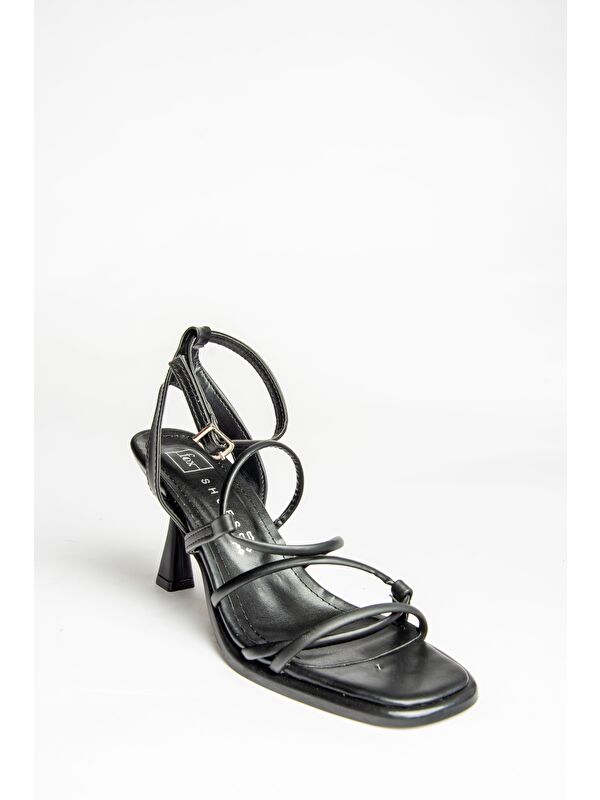 U5182805 Siyah Kadın Topuklu Ayakkabı - Görsel 3