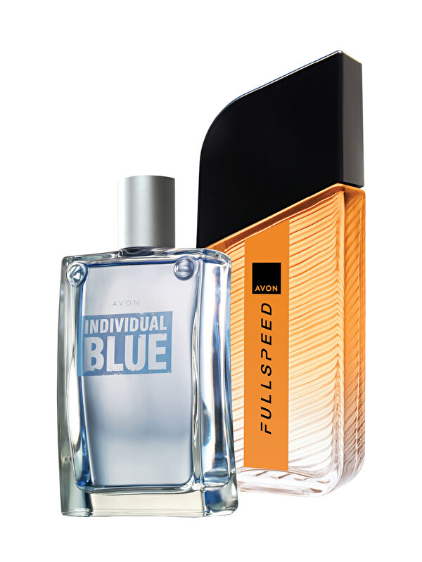 AVON Individual Blue Erkek Parfüm 100 ml ve Full Speed Erkek Parfüm 75 ml 2'li Paket