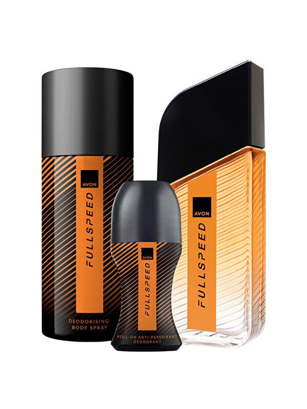 AVON Full Speed Erkek Parfüm Deodorant Rollon 3'lü Set