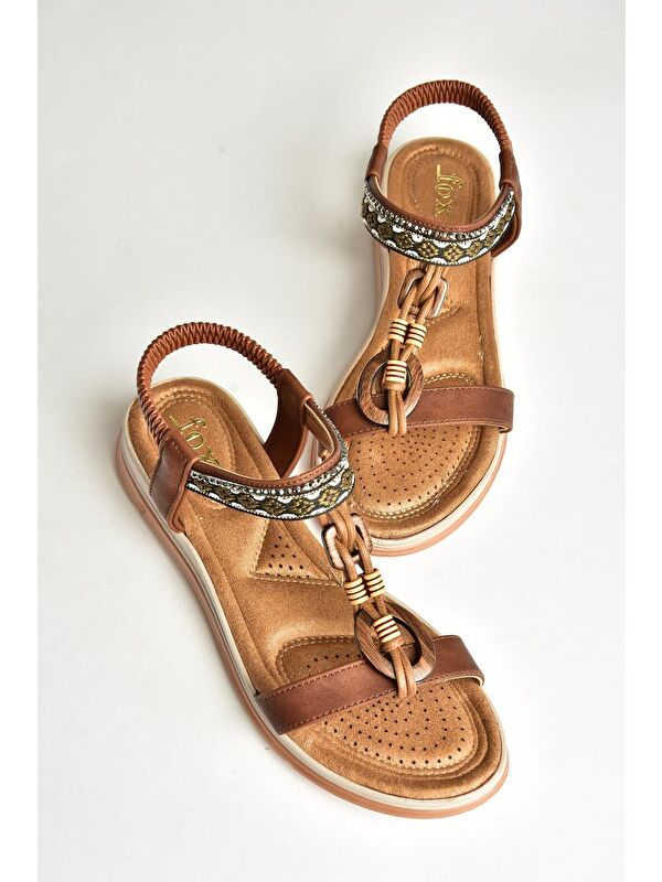 U2586168 Taba Kadın Sandalet - Görsel 4