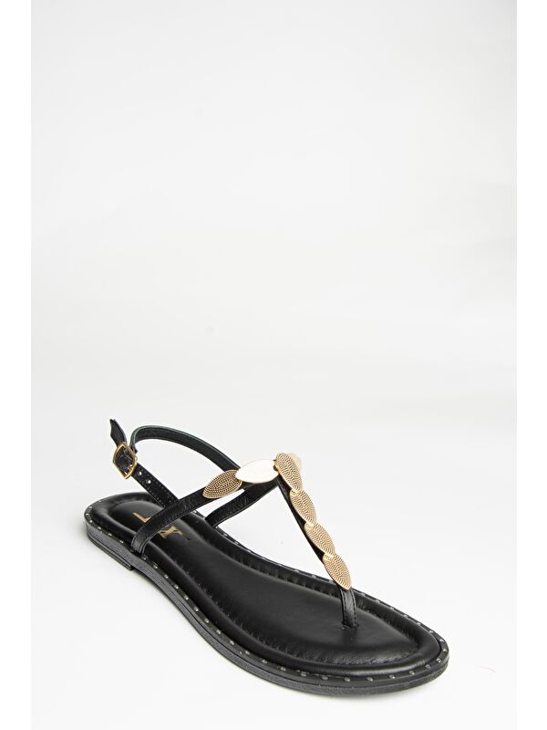 U2912401 Siyah Kadın Sandalet - Görsel 3