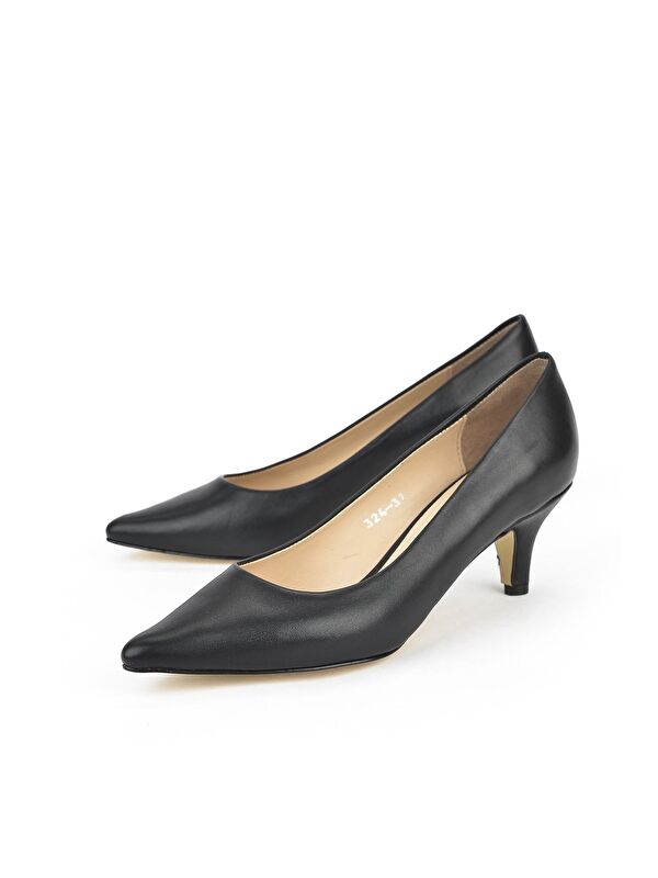 Ziya Ayakkabi Kahverengi Ziya Ayakkabi Hakiki Kadın Deri Topuklu